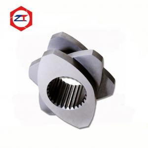 China Melting Zone Extruder Screw Elements Tool Steel / 38CrMOAla Material High Hardenability OD 71mm Cpm Pellet Mill Parts supplier