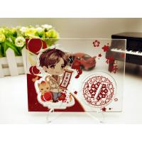 China Offset Printing Acrylic Clock Stand 20cm X 14cm X 6cm Size Fashionable on sale