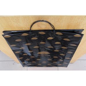 China Black HDPE / LDPE Hard Loop Plastic Handle Bag For Christmas Gift supplier