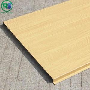 China Wood Color Aluminum Strip False Ceiling Windproof 150mm 200mm wholesale