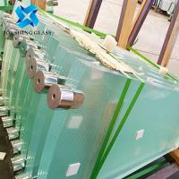 China Customized Ultra Clear Anti Slip Laminated Glass Stair Treads on sale