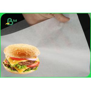 China 35gsm White Greaseproof Paper Food Paper Roll For Burger Wrapping supplier