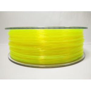 China Yellow 3D Printer Plastic Filament , + / -0.03mm Tolerance Transparent ABS Filament 1.75 Mm supplier