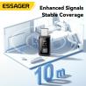 ESSAGER ES-BT17 Kit Émetteur FM USB Voiture Bluetooth 5.4 Adaptateur Récepteur Audio Sans Fil Avec Micro Mains Libres