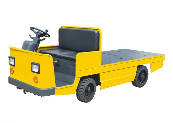 Battery Driven Electric Platform Truck , Customized Surface 4 Wheel Platform