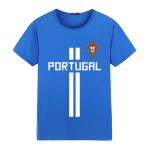 High quality over printed all size tshirt wholesale world cup man women blue color fans team Tshirt