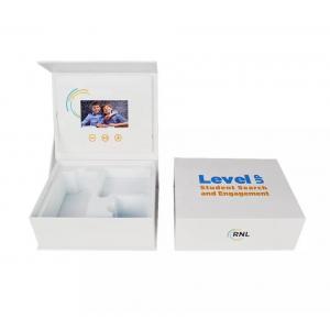 video presentation box with LCD screen to promote business video pack box with custom printing