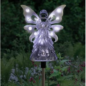 China 1 AA Batteries 4 Inches Solar Powered Angel Garden Stake supplier