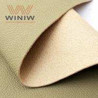 China Light Yellow Skin Texture Leather And Cloth Car Seats Animal Skin Leather Leatherette Fabric on sale