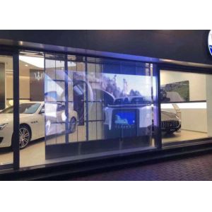 China Mur visuel de publicité polychrome 3840hz de l'affichage transparent LED de P7.8 LED supplier