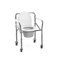 China Lightweight Commode Toilet Chair , Showercollapsible Commode Chair For Elderly People on sale