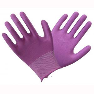 China Soft Hardy Latex Coated Safety Work Gloves Excellent Abrasion And Grip supplier