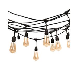 Decoration Light 48 FT LED Outdoor String Lights S14 Bulb String Light by Proxy Lighting - UL Listed for Parties, Weddin