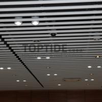 China Aluminum Linear Strip Ceiling Acoustic Aluminium Round noise Reduction Insulation Ceiling on sale
