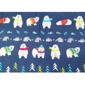 Cute Animal Printing Cotton Flannel Cloth Waterproof For Children'S Warm Care