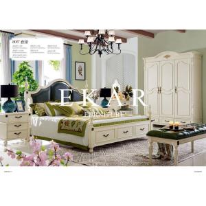 Room Furniture Bedroom Set Latest Wood Double Bed Design With Storage Box