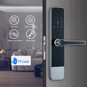 Digital Smart Apartment Door Lock Zinc Alloy Passcode IC Card NFC Unlock