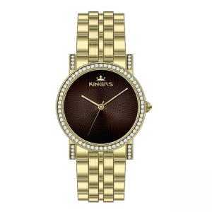 Custom Logo Gold Ladies Watches , Ladies Wrist Watches 36.0mm