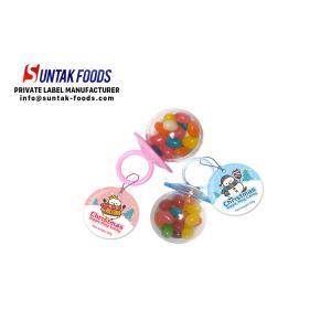China Colorful Christmas Nipple Ring Jelly bean candy in big plastic bottle supplier