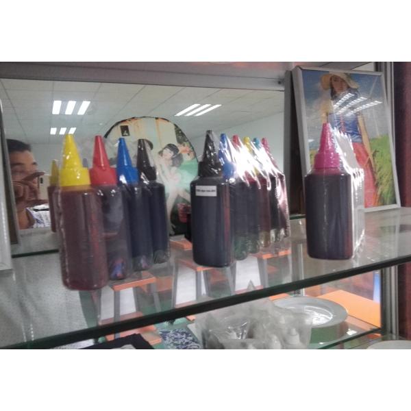 Printing Sublimation Compatible Inks , UV Printer Heat Transfer Jet Ink C M Y K LC LM LK LLK