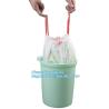 China Drawstring Trash Bags On Roll Disposable Bag In Compostable, Eco-Friendly Roll Drawstring Compostable Biodegradable Garb wholesale