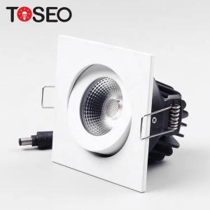 China Customized Recessed Fire Rated Spotlight Bathroom Square COB Led Downlight supplier