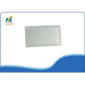 China Sliver Sublimation DIY Name Cards , Custom Metal Membership Cards Aluminum supplier