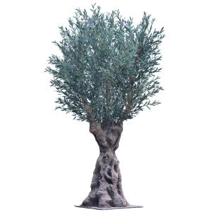 China Realistic Tree Trunk olive artificial tree Large Faux Olive Tree Plant with Branches and Fruits for Modern Home Office Living Room Floor Decor Indoor wholesale
