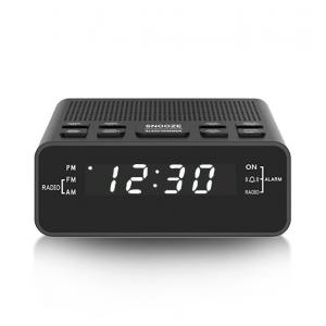 China Digital Portable Clock Radio USB Rechargeable With Snooze Alarm Functions supplier