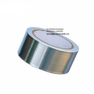 China Silver Insulation 50 Micron Aluminum Foil Duct Tape For Air Conditioning supplier