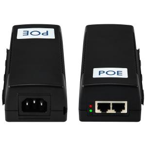 Commercial 60W Gigabit Mid Span PSE PoE Injector 48V Output Desktop