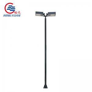China Polygonal Steel Street Light Pole Hot Dip Q235 Double Arm supplier