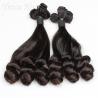 Real Indian Funmi Virgin Hair , Remy Human Hair Weave For Black Women