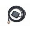 China TNC Male Connector Portable Car GPS Antenna , Vehicle Gps Antenna With RG 174 3 M Cable wholesale