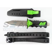 China Titanium scuba diving knife water sports equipment with sheath and straps on sale