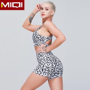 China Ladies Hot Sale Custom Fitness Workout 2 Piece Sportswear Women Dry Fit Elastic Breathable Sublimation Yoga Set supplier