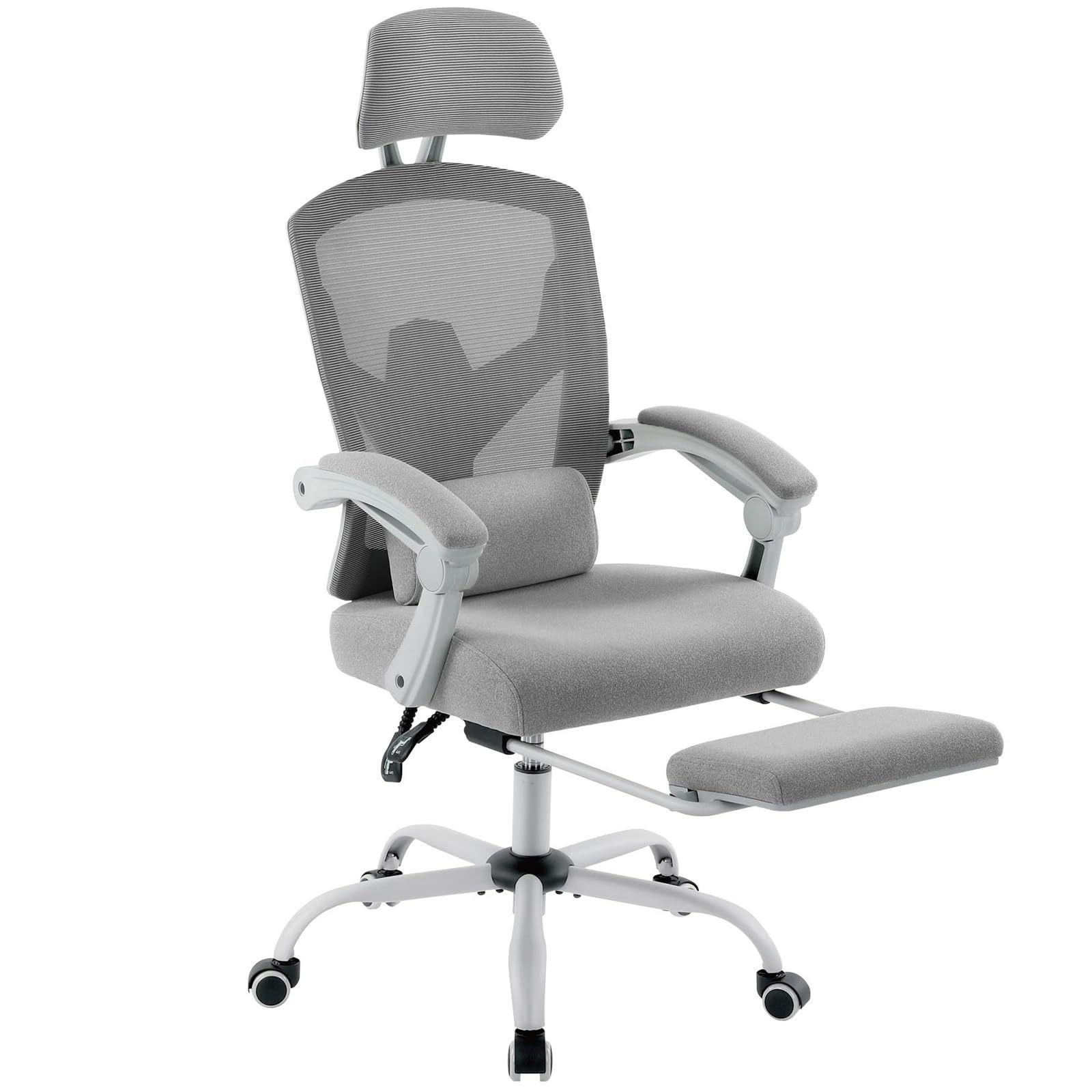 ALINUNU Office Computer Desk Chair with Back Mesh and Rolling Wheels 34.4 Pounds