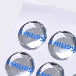 China Epoxy Resin Clear Dome Sticker 3d Printing Epoxy Resin Label Round 3d Clear Badge Reels Fridge Logo Decals Resin supplier