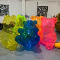 China Colorful Airtight Transparent PVC Clear Inflatable Gummy Bear Inflatable Teddy Bear on sale