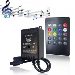 China Music LED RGB Controller 3CH 20 Key IR Remote Control For Home Decoration supplier