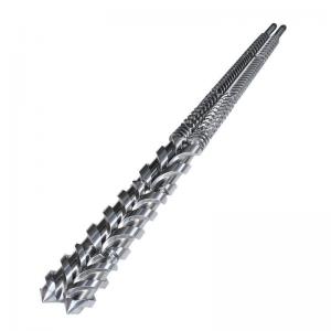 China AISI4140 Conical Twin Extruder Screw Barrel For PVC Pipe Extruder Machine supplier