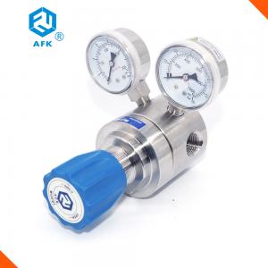 China Helium Natural Gas Stainless Steel Pressure Regulator Single Stage Cv Value 1.8 supplier