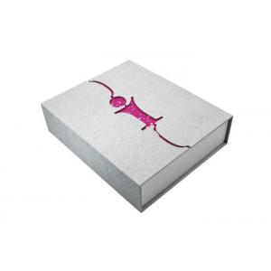 Classy Style Custom Printed Gift Boxes Silver Color Size 22 * 30 * 7CM