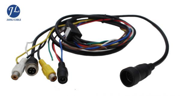 12V 24V 13 Pin Din Cable For Rear View System , Video And Power Cable Single