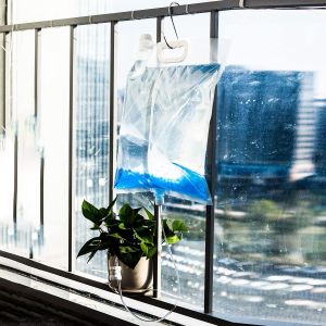 China Extra Large Plant Drip Irrigation Bag Automatic Watering Bags Self Automatic Watering System Drip Irrigation Device With Adjustable Valve Switch For Gardening Flower Outdoor, Clear wholesale