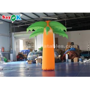China Green And Yellow Christmas Inflatable Lighting Decoration /  Blow Up Tree supplier