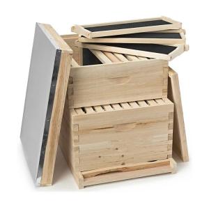 China Langstroth Unassembled Honey Bee Hive Box Kit Wooden Beekeeping Equipment supplier