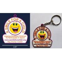 China Flexible PMS Embroidered PVC Key Chain 2D 3D 8C Pvc Rubber Keychain on sale