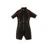 China 3mm Kids Half Body Wetsuit , Black Custom Shorty Wetsuits For Snorkeling wholesale