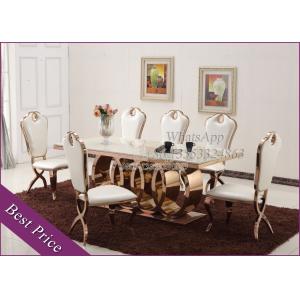 Rose Gold Stainless Steel Dining Table Chairs For Dining Room (YS-2)